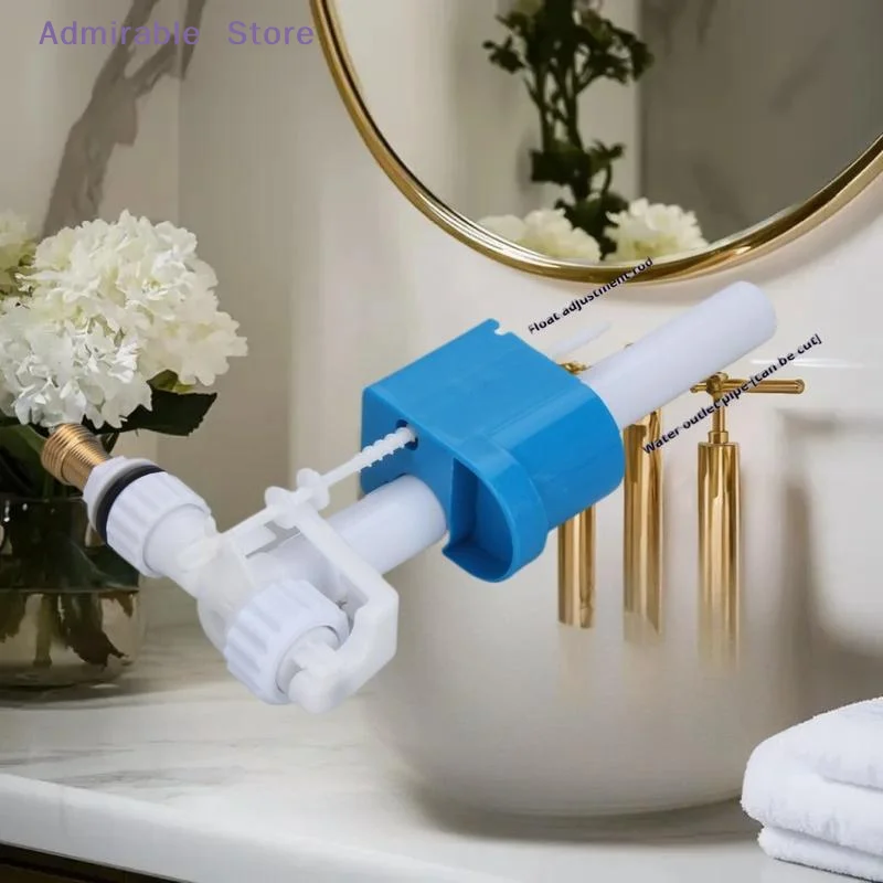 [W]1Pcs G3/8 G1/2 Inch Connection Cistern Toilet High Pressure Side Inlet Valve Toilet Drain Valve Cistern Filling Valve
