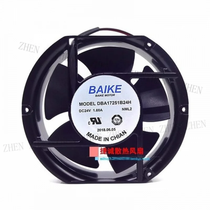 Y FOR  BAIKE DBA17251B24H 24V 1.60A 17CM 17251 High airflow inverter cooling fan