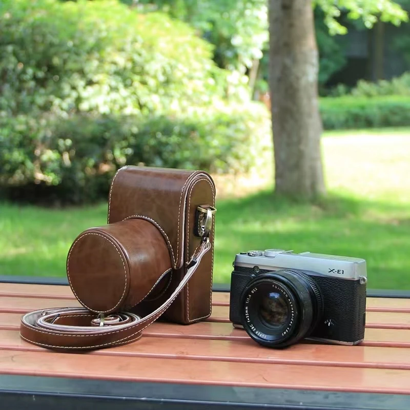 후지 필름 후지 XA2 XA3 XA5 XA7 XA10 XA20 카메라 가방 스킨, 풀 바디 정밀 맞춤 PU 가죽 디지털 카메라 케이스 가방 박스 커버