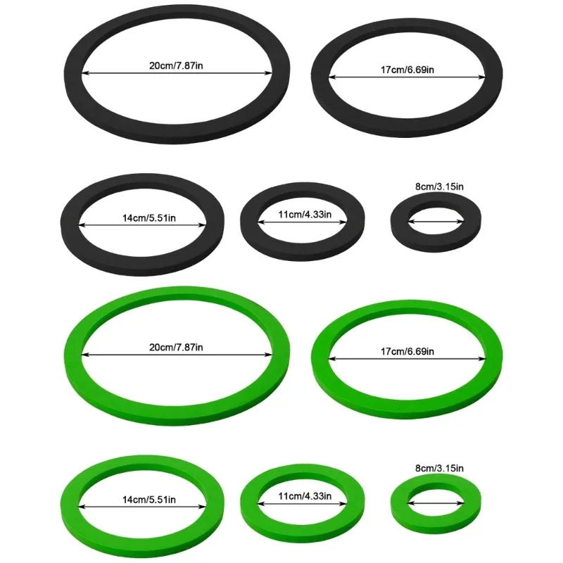 Aquarium Floating Plant Corral 5/10Pcs Floating Plant Holder Fish Feeding Rings for Fishtanks 80-200mm Pet Supplies