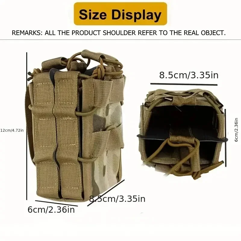 Molle 5.56 7.62 Custodia singola doppia per caricatore M4 M16 AR15 G36 Pistola giocattolo Fucile Mag Fondina Gilet esterno Tasche EDC Marsupio