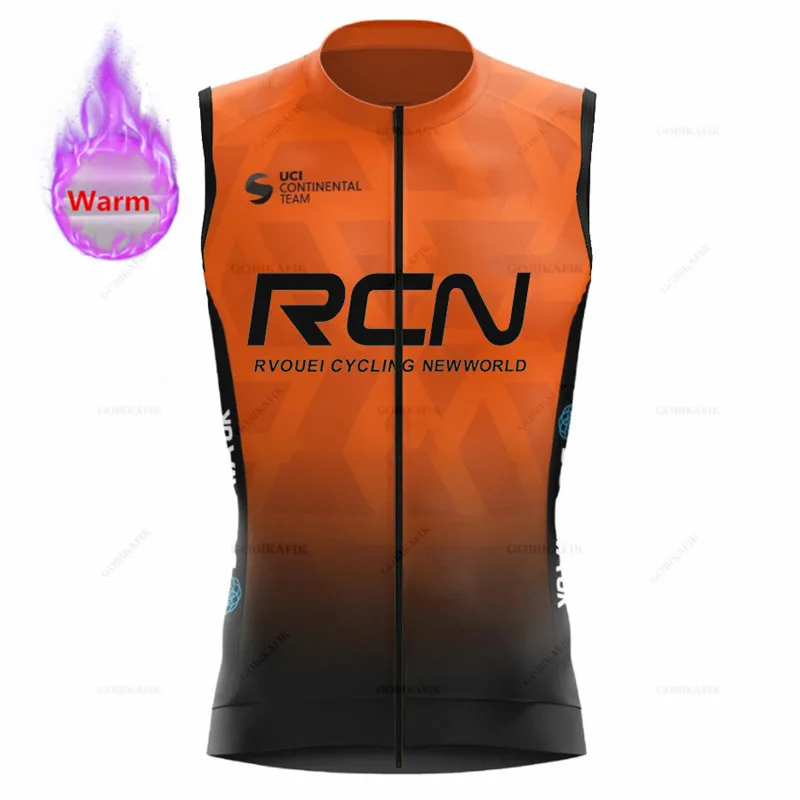 Winter Thermal Fleece Cycling Vest Cycling Jackets Sleeveless Rcn Bicycle Warm Wear MTB Bike Tops Racing Gilet Ropa Ciclismo