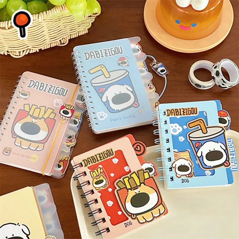 80 Pages Cartoon Binder Budget Planner Notebook Covers Folder Small Binder Pockets Plastic Binder Zipper Money Saving Envelope