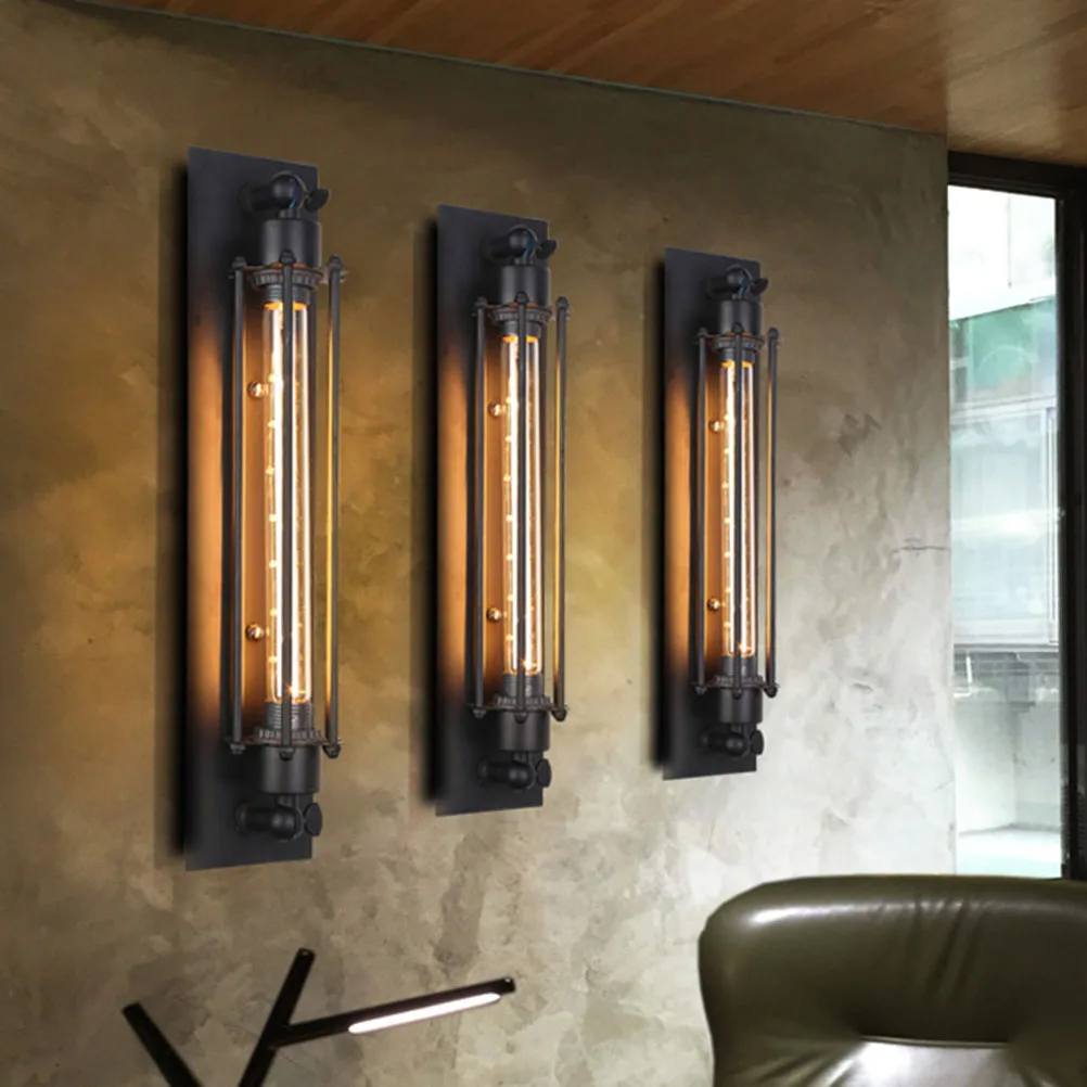 

Industrial Wall Sconce Vintage Light Fixture Metal Rustic Wall Mount Lamp Rustic Indoor Lanterns for Bar Restaurant Hotel Lighti