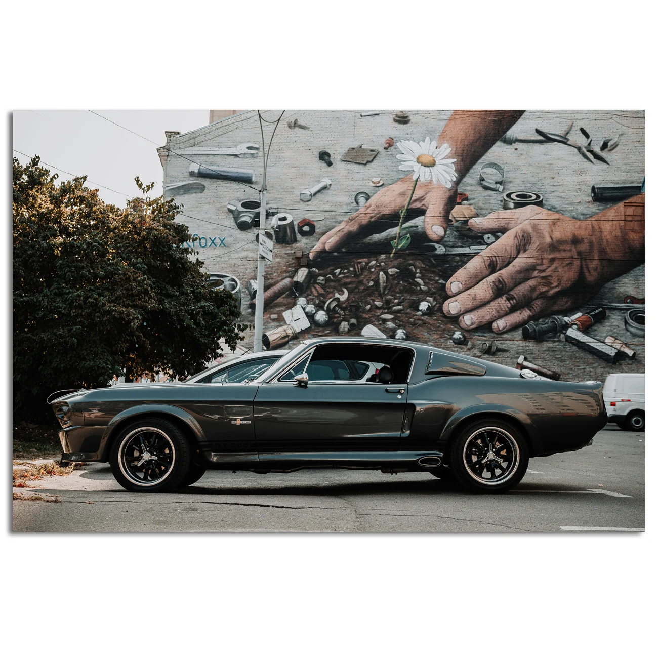 Modern Art Decorative Painting Sportscar Mustang Shelby GT500 Muscle Car Posters Canvas Printings for Home Room Wall Decor