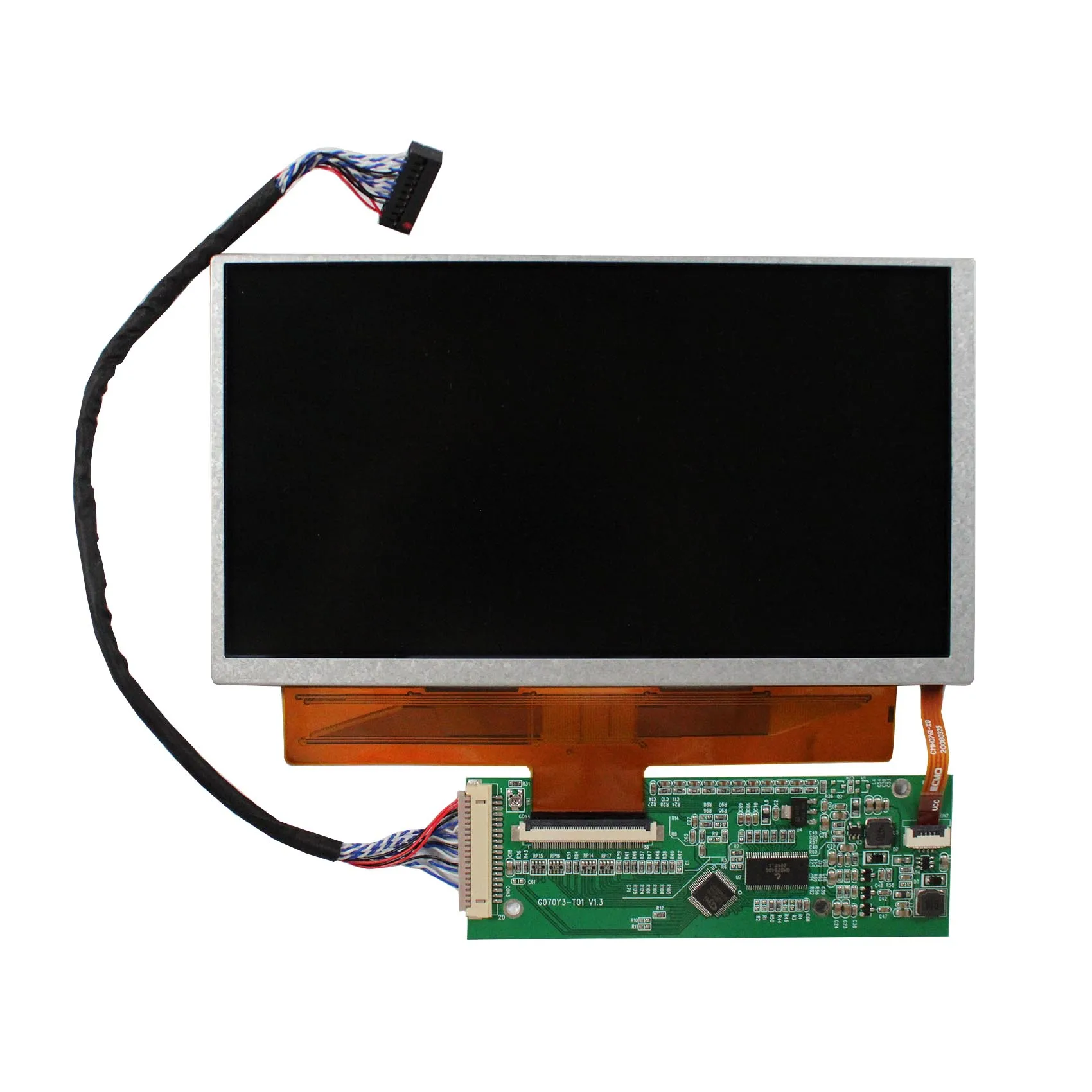 

7'' 800X480 G070Y3-T01 Custom Ips Lcd Display Lvds To Ttl Tcon Board Tft Display Screen 7Inch Lcd Display