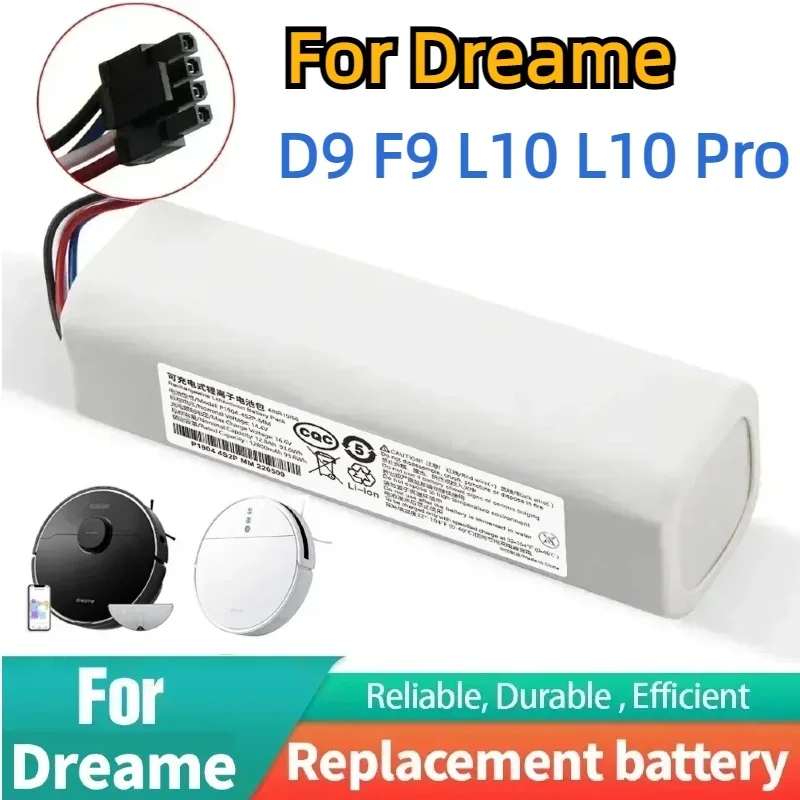 Originalr Replacement P2008-4S2P-MMBK Battery For Dreame F9 D9 L10 Pro Plus RLS3 RLS5 RLS5L RLS5D Accessories Parts battery