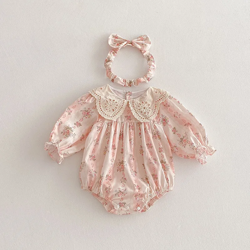 

Детский комбинезон для девочек в корейском стиле, осенний, с длинными рукавами, класс А, для повседневной носки