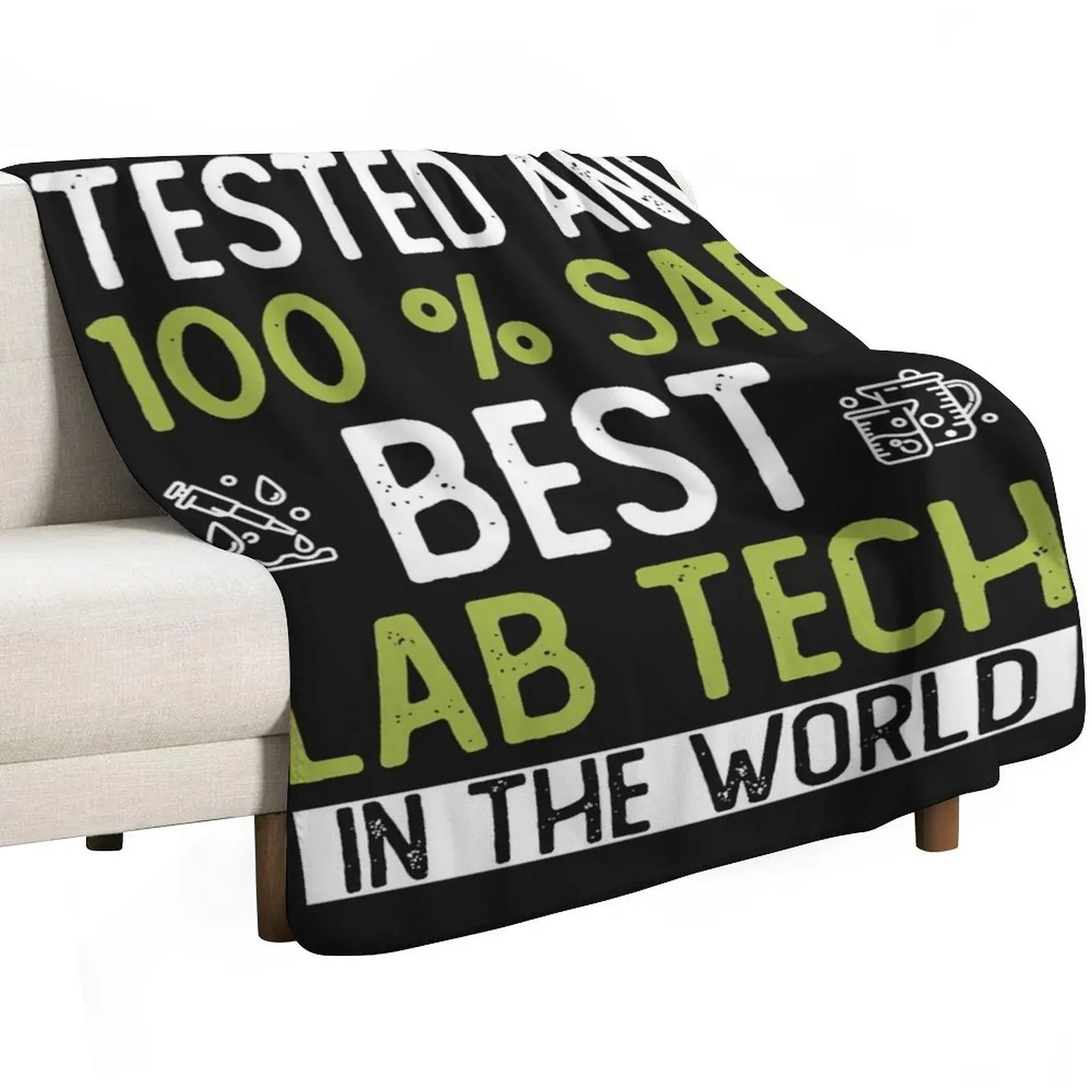 Best Lab Tech In The World - Womens Lab Tech Long Sleeve Throw Blanket Giant Sofa Cute Sofa Throw Blankets