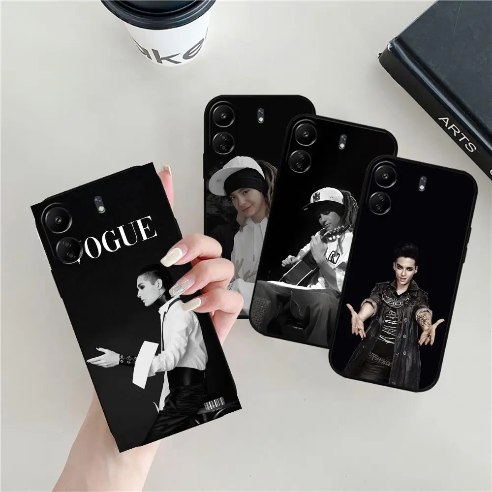 Tokio Hotel Tom Bill Kaulitz Case For Redmi 13C 12C 12 10C 10 9C 9 9A 9T 8 8A 7A A1 A2 K60 K40 Pro Plus Ultra Balck Soft Cover