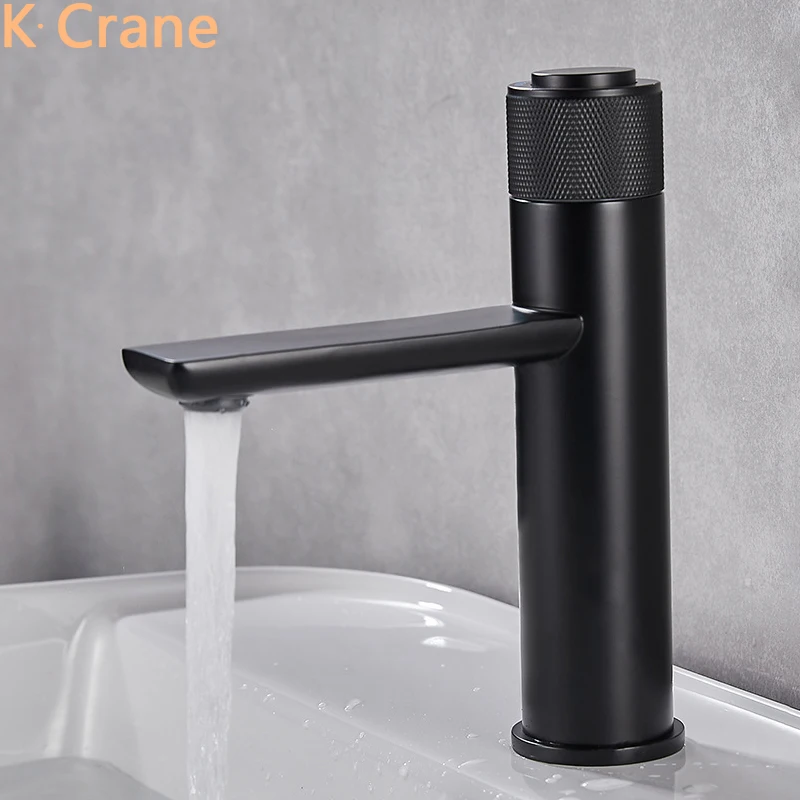 Hot Cold Mixer Faucet Bathroom Deck Mount Copper Tap Basin Sink Constant Temperature Crane Washbasin Single Hole Black Faucets