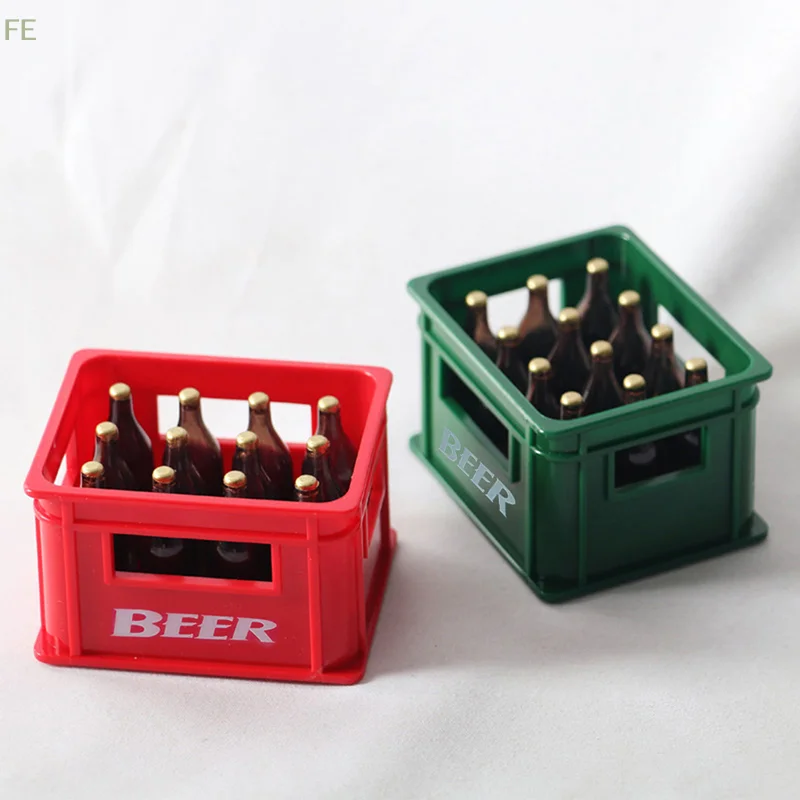 

[F] 1:12 Dollhouse Mini Beer Drink Bottle Beer Box Drink Box Bar Kitchen Decor Toy