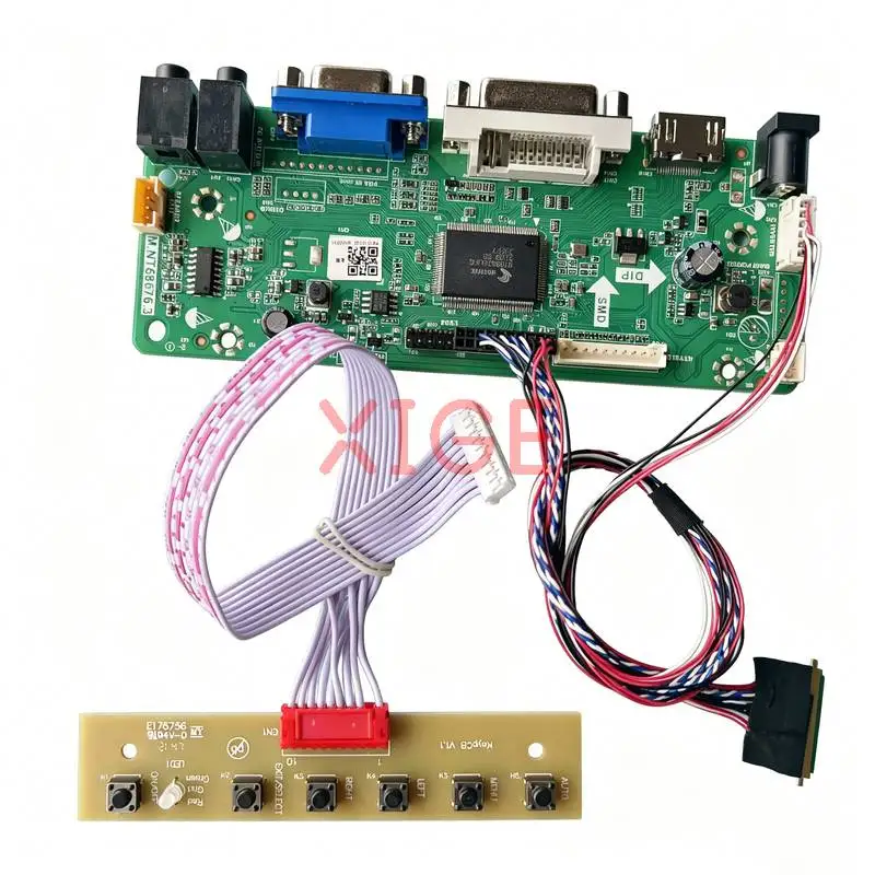 

Drive Board Fit LTN101NT05 LTN101NT08 LTN101NT06 LTN101NT07 40 Pin LVDS Laptop Display Screen 1024x600 HDMI+DVI+VGA 1024*600 Kit