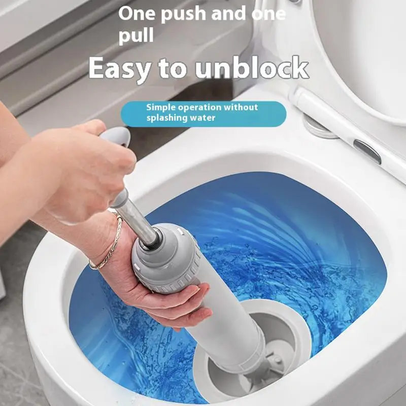 Toilet Unclogger Pumping Injector Sustainable Multifunction Plunger Heavy Duty Vacuum High Pressure Plunger For Bathroom Kitchen