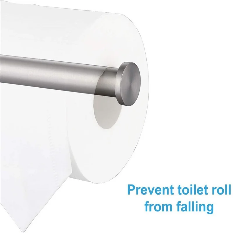 Self Adhesive Toilet Paper Holder Stainless Steel Paper Tissue Rack Wall Mounted Bathroom Kitchen Toilet Paper Roll Holder