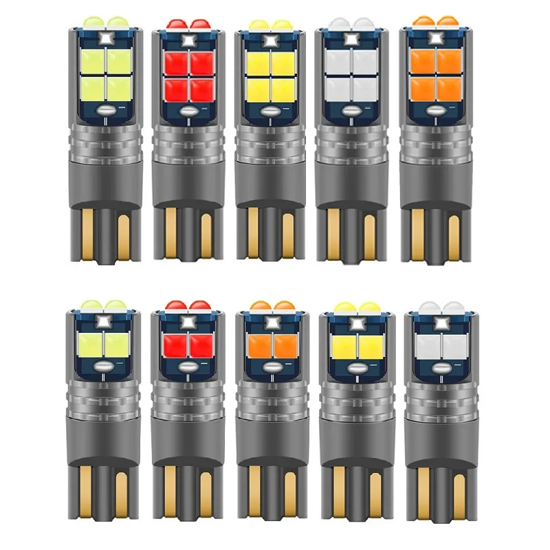 

1 шт./T10 универсальные светодиодные автомобильные лампы W5W 3030 10SMD W5W Led Canbus 194 168 салон автомобиля лампа для чтения клиновой габаритный светильник 12 В