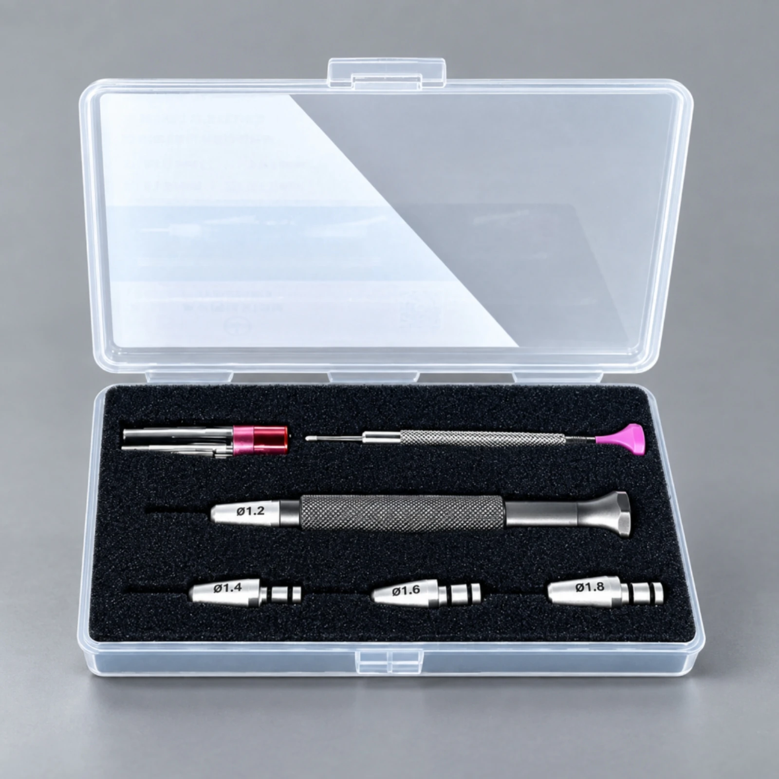 Precision Screwdriver Set with Case Interchangeable Bits Precision Watch-Repair Screwdriver Kit Robust Wear-Resistant