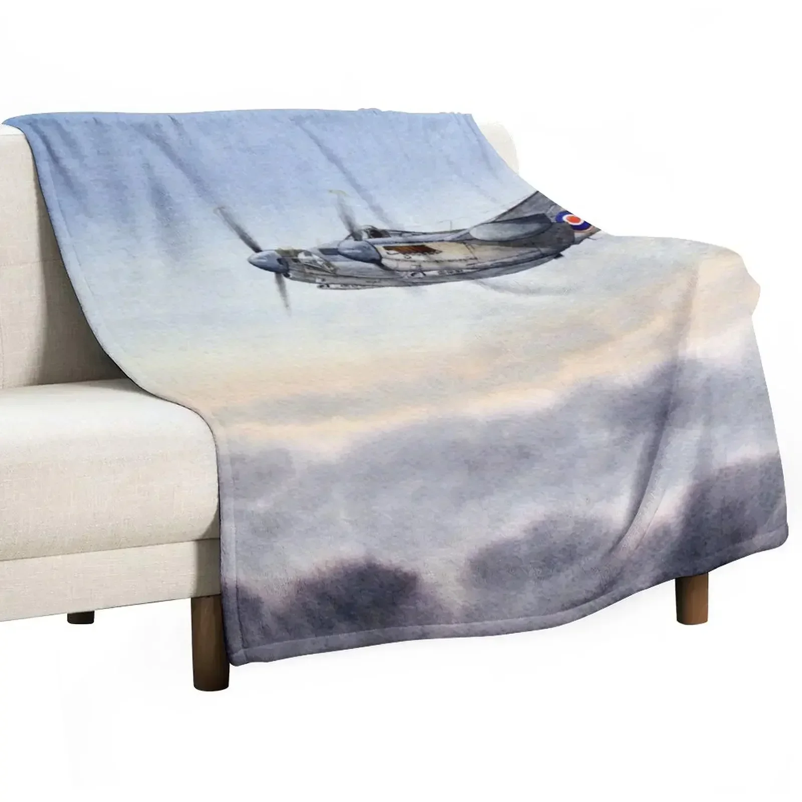 Mosquito Aircraft Throw Blanket Bed Multi-Purpose Comforter Warm for winter Thins Blankets