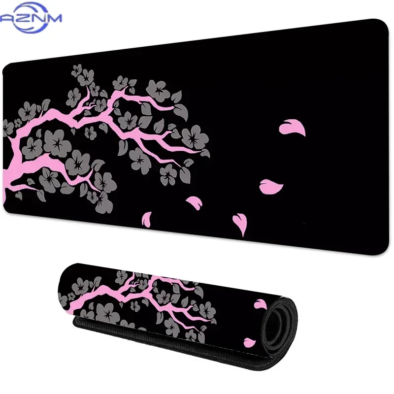 Gamer Sakura Mouse Pad Large Lock Edge Mousepads XXXL  Non-slip Mouse Mat Big Deskmat Gaming Mousepad Keyboard Mat