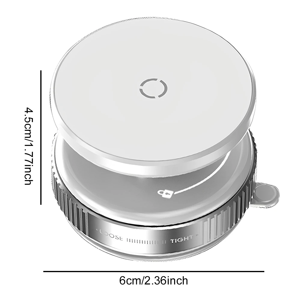 ل Magsafe حامل هاتف السيارة المغناطيسي فراغ 360 °   حامل هاتف محمول قابل للدوران، حامل مغناطيسي للسيارة لهاتف iPhone 12-16 الذكي