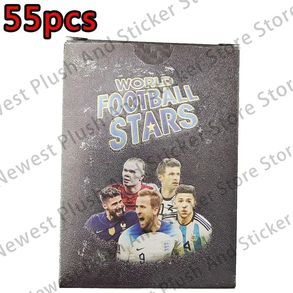 55/288/szt. Karty piłkarskie gwiazdy świata C Ronaldo, Mar Messi, kolekcja kart Flash 3D Album z kartami piłkarskimi