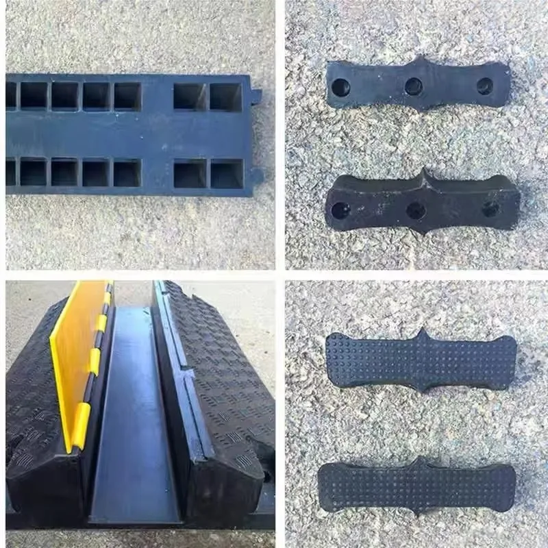 Warehouse Cable Protector Roadway 1 Channel Wire Cover Ramp Rubber Floor Cable Cover Protector
