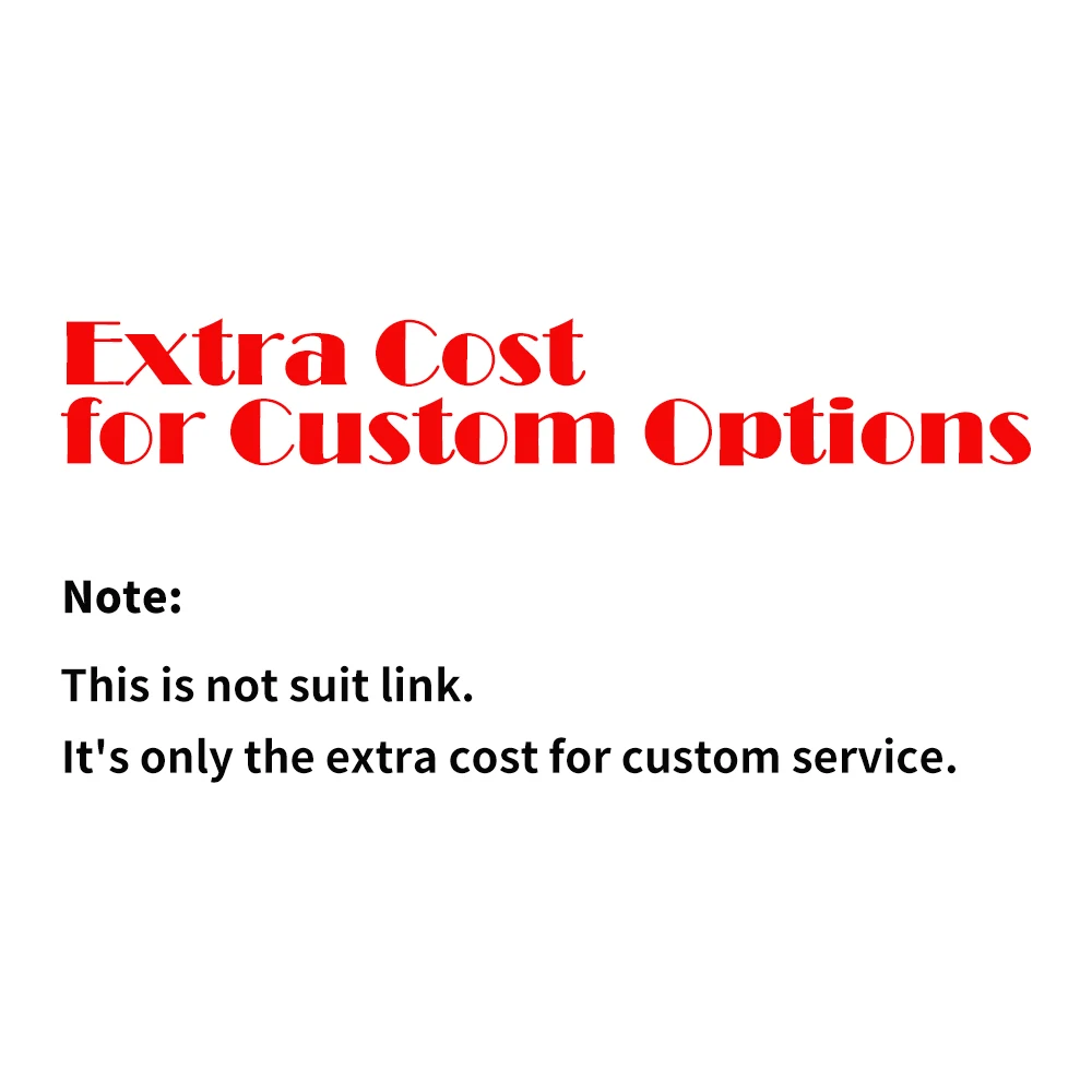 

New Extra Cost for Custom Options:Customized/Crotch Zipper/Separate Glove/Plush Inside/and So on