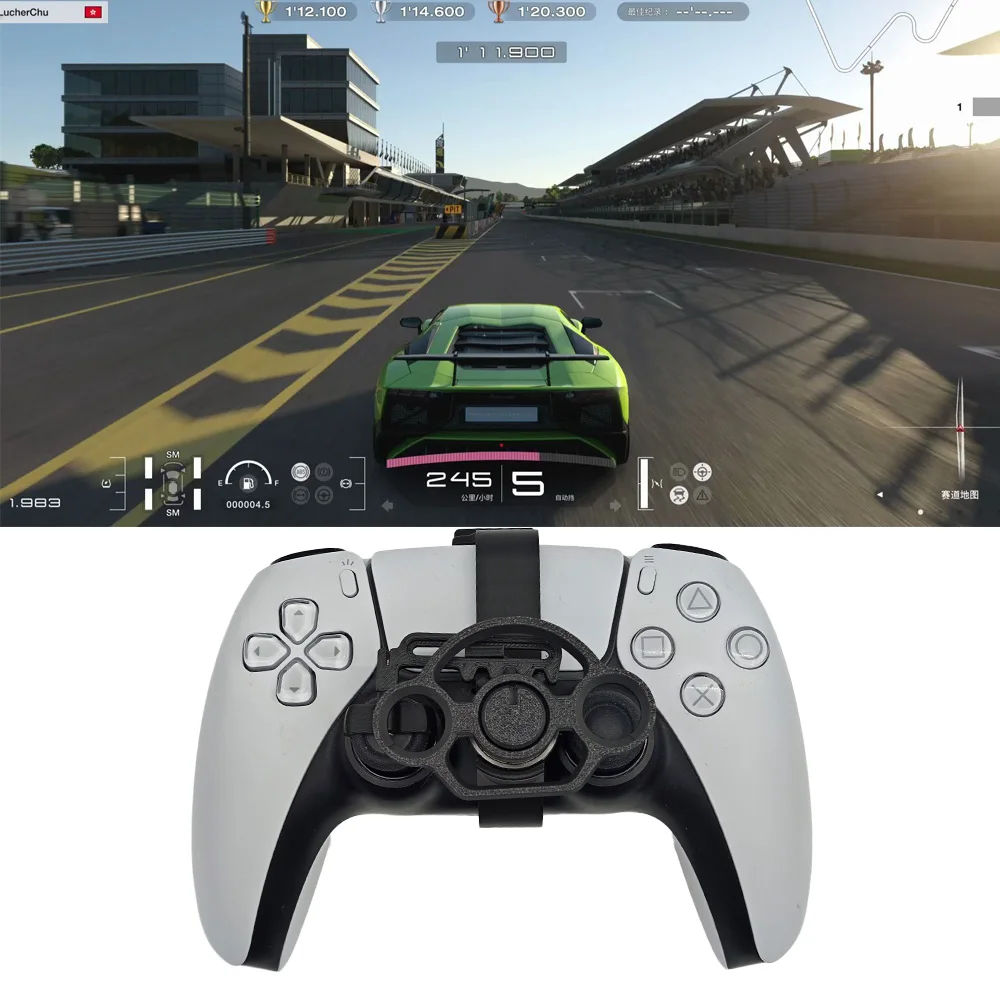 For PS5 Racing Games Mini Steering Wheel Auxiliary Controller Game Joystick Racing Games Simulator Gamepad for PS5 Slim Console