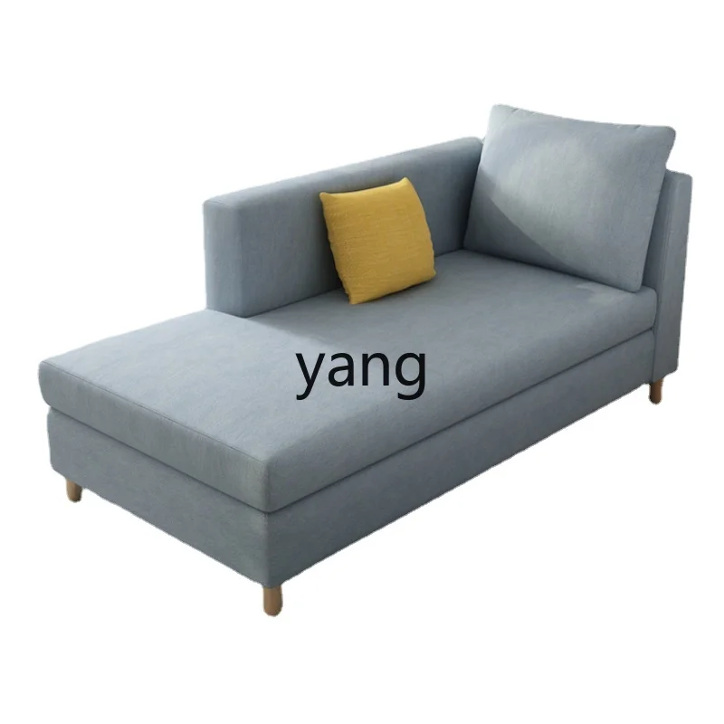 Yjq Modern Minimalist Living Room Fabric Craft Sofa Concubine Removable and Washable Latex Chaise Longue Bedroom