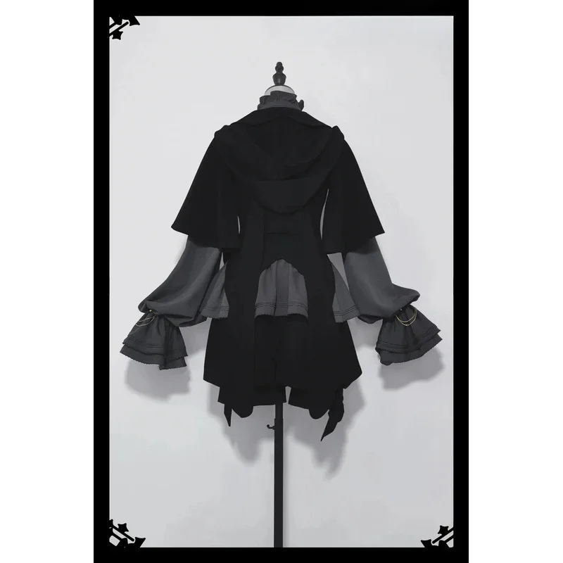 ~ Rabbit Run~Ouji Lolita Jacket /Short Pants /Blouse Vintage Dark Cute Cool Sa Coat  Rabbit Ear Hood Set by Princess Chronicles