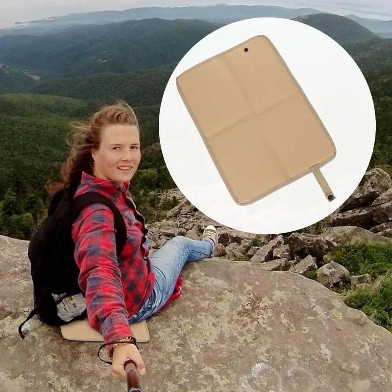 Foldable Seat Cushion Foldable Insulated Camping Sitting Pad Multifunctional Travel Accessories Lightweight Outdoor Gear For