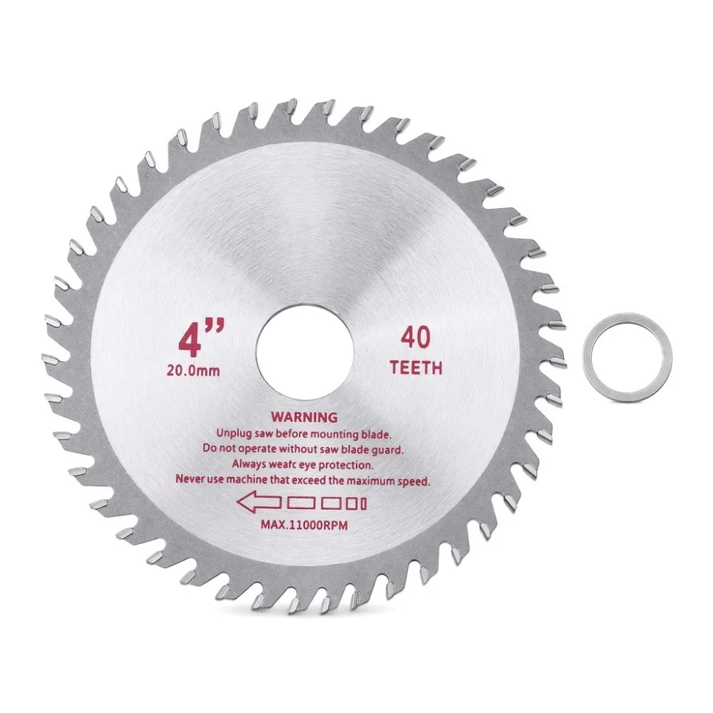 4 Inches Circular Saw Blade Bore Diameter 20mm 40 Teeth Cemented Carbide Saw Blade Cemented Carbide Bore Diameter 25.4mm