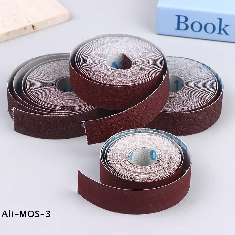 【S】1inch Emery Cloth Rolls, Continuous Sandpaper Suitable For Wood Sanding, Metal Polishing, Car Detailing