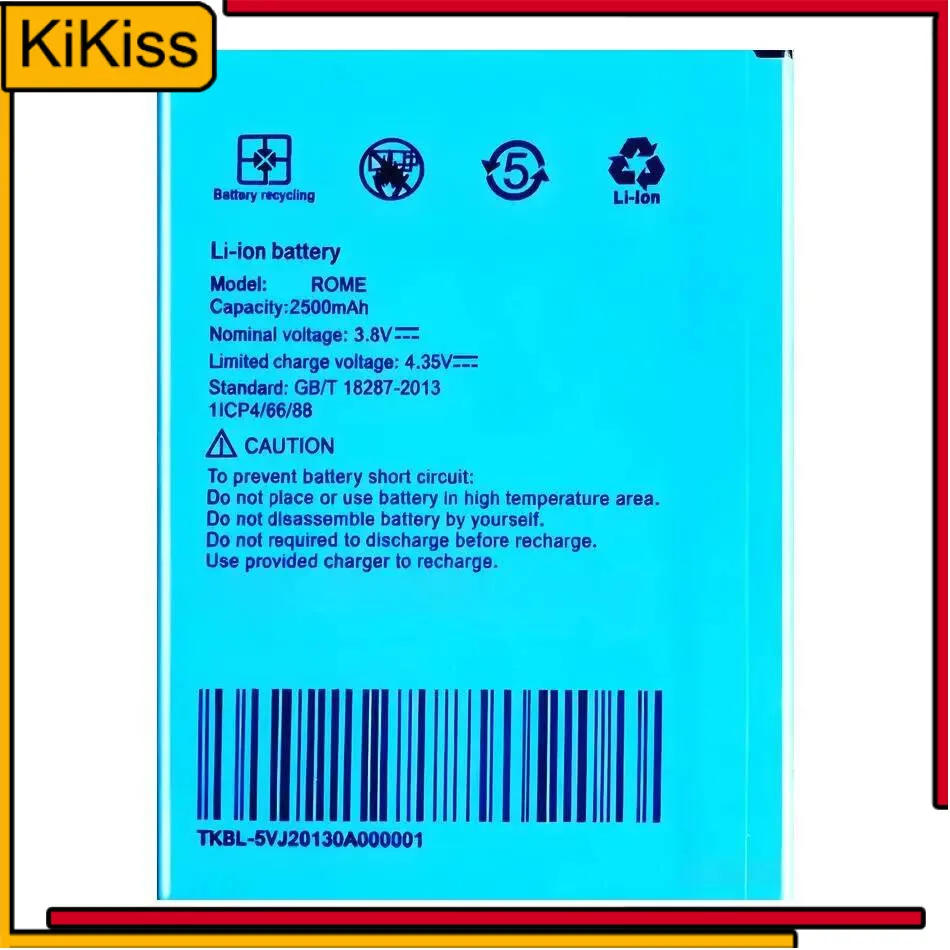 

Mobile Phone Battery 2500mAh Premium Replacement For Umi Romex Rome X