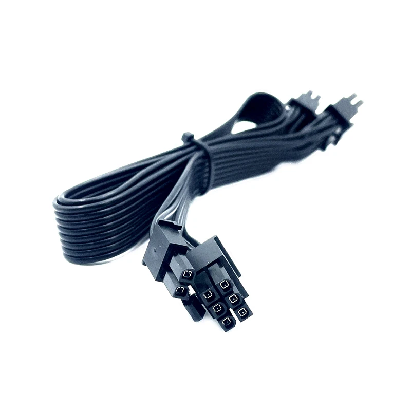 Cable de alimentación GPU de 8 pines a PCIe Dual 8 pines 6 + 2 pines para Corsair RM650i RM750i RM850i RM1000i alimentación Modular, Cable plano, 18AWG, 60 + 20CM