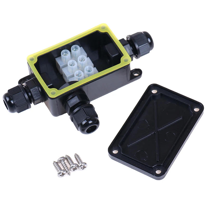 【AD】IP66 Waterproof Junction Box 2 Way 3 Way 3mm-6.5mm Cable Connector Sealed Retardant Electrical Outdoor Waterproof Box