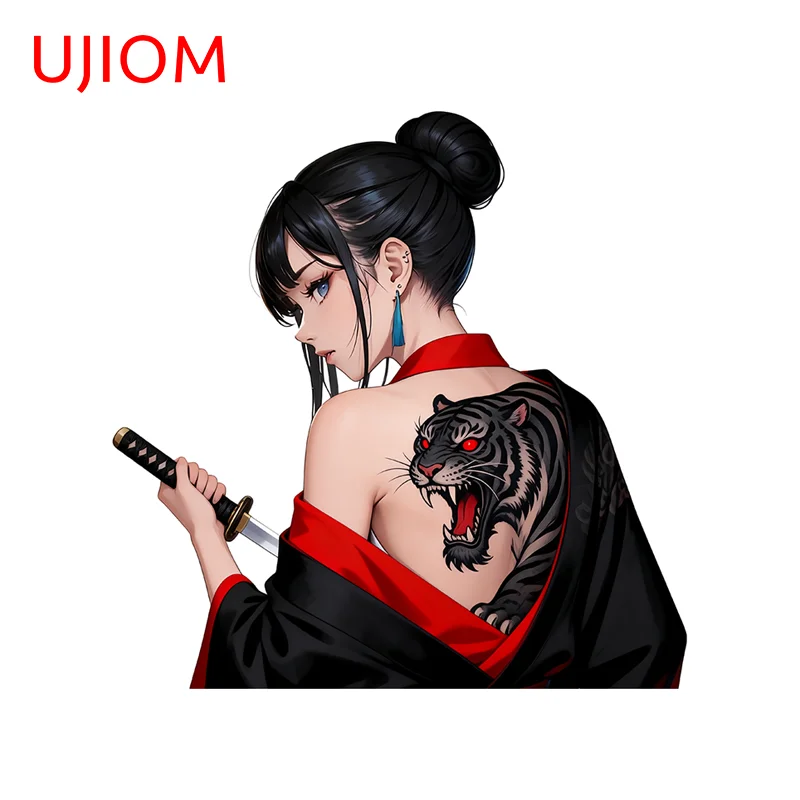 UJIOM Tattoo Girl Artistic Graffiti Wall Sticker Premium Design High Quality Decal Vinyl Suitable For Cupboard Vestibulec