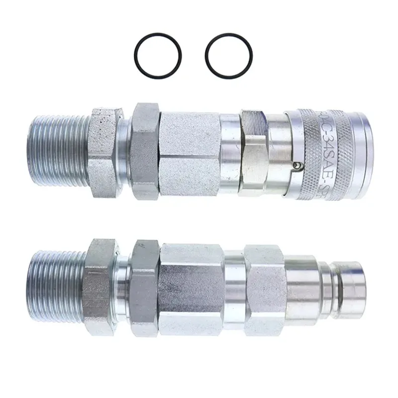 

MUGURO KV13884 AT312877 быстроразъемный разъем перегородки ISO16028 3/4ORFS погрузчик с длинным хвостом, быстрый разъем