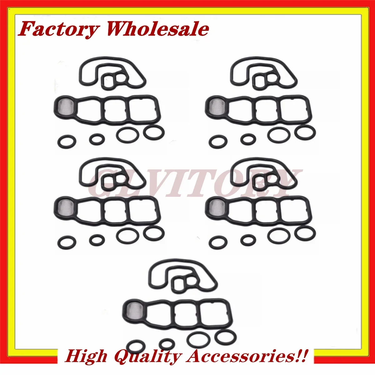 

30X VTEC Solenoid Gasket Spool Valve Filter Seal 05-07 15826-RDV-J01 15826RDVJ01 For Honda Accord Odyssey V6