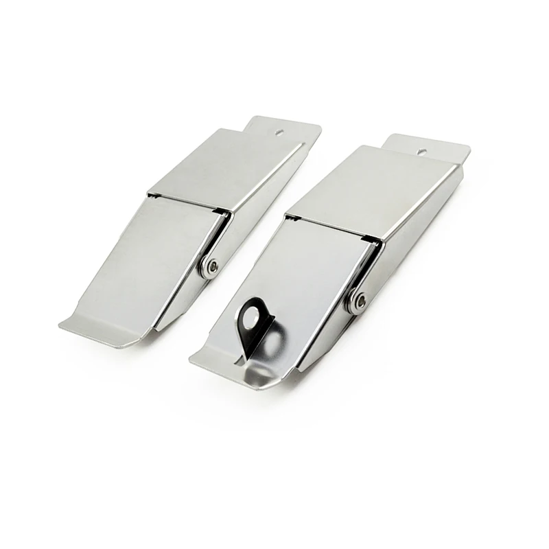 

304 Stainless Steel Hidden Spring Safety Door Buckle Large Toolbox Mechanical Lock DK607