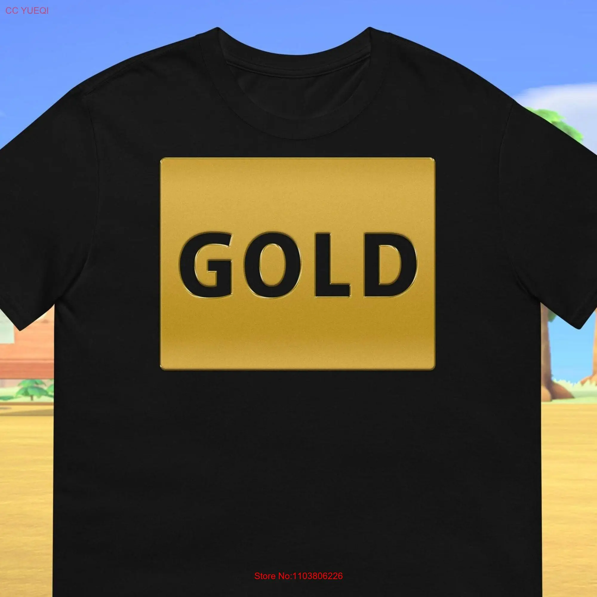 Футболка с длинным или коротким рукавом для косплея ACNH GOLD Спайк Октавиан