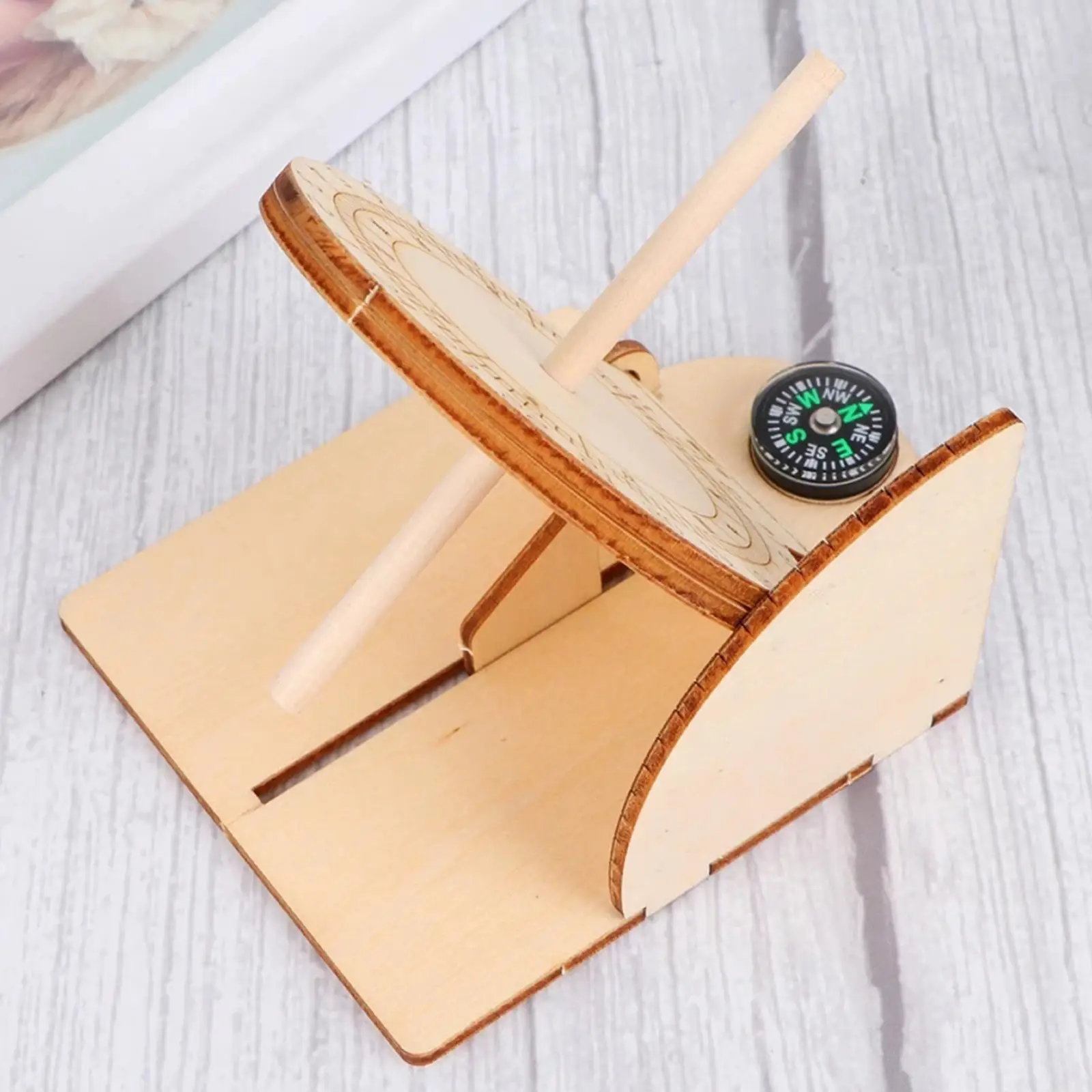 Equatorial Sun Junior Scientific Model School Sun Sunlight Clocks Wood Youth Birthday Gift