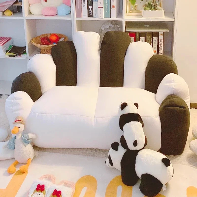 #Cute High Back Sofa Unique Black Comfortable Children Human Lazzy Sofa Living Room White Muebles Para Salas Modernos Furniture