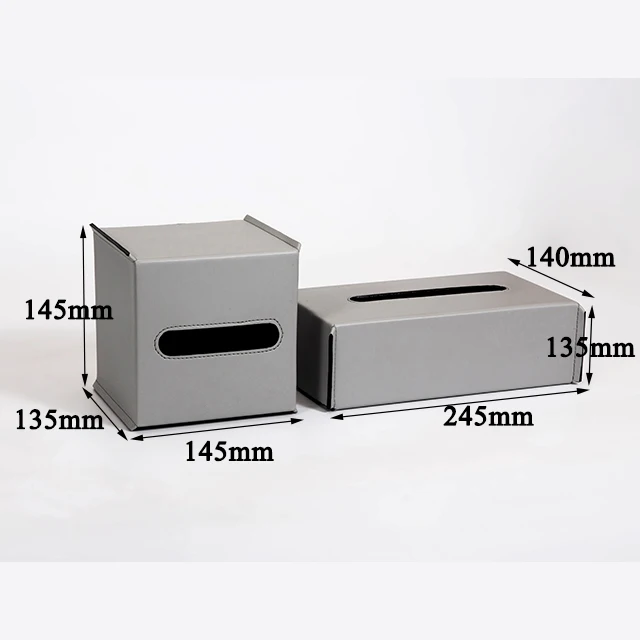 Modern Napkin Holder PU Leather Tissue Organizer Cover Luxury Tissue Box New Arrival Original Leather Creative Paper Towel Box