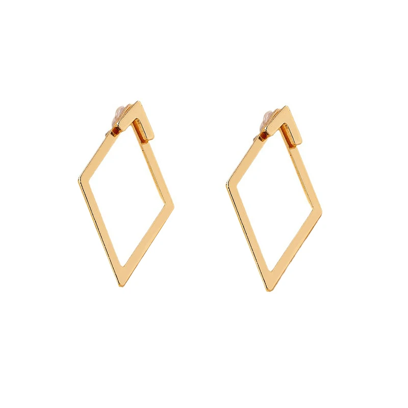 Boucles d'oreilles triangles géométriques minimalistes rétro pour femmes et filles, boucles d'oreilles polyvalentes, accessoires de bijoux à la mode, cadeaux, 1 paire