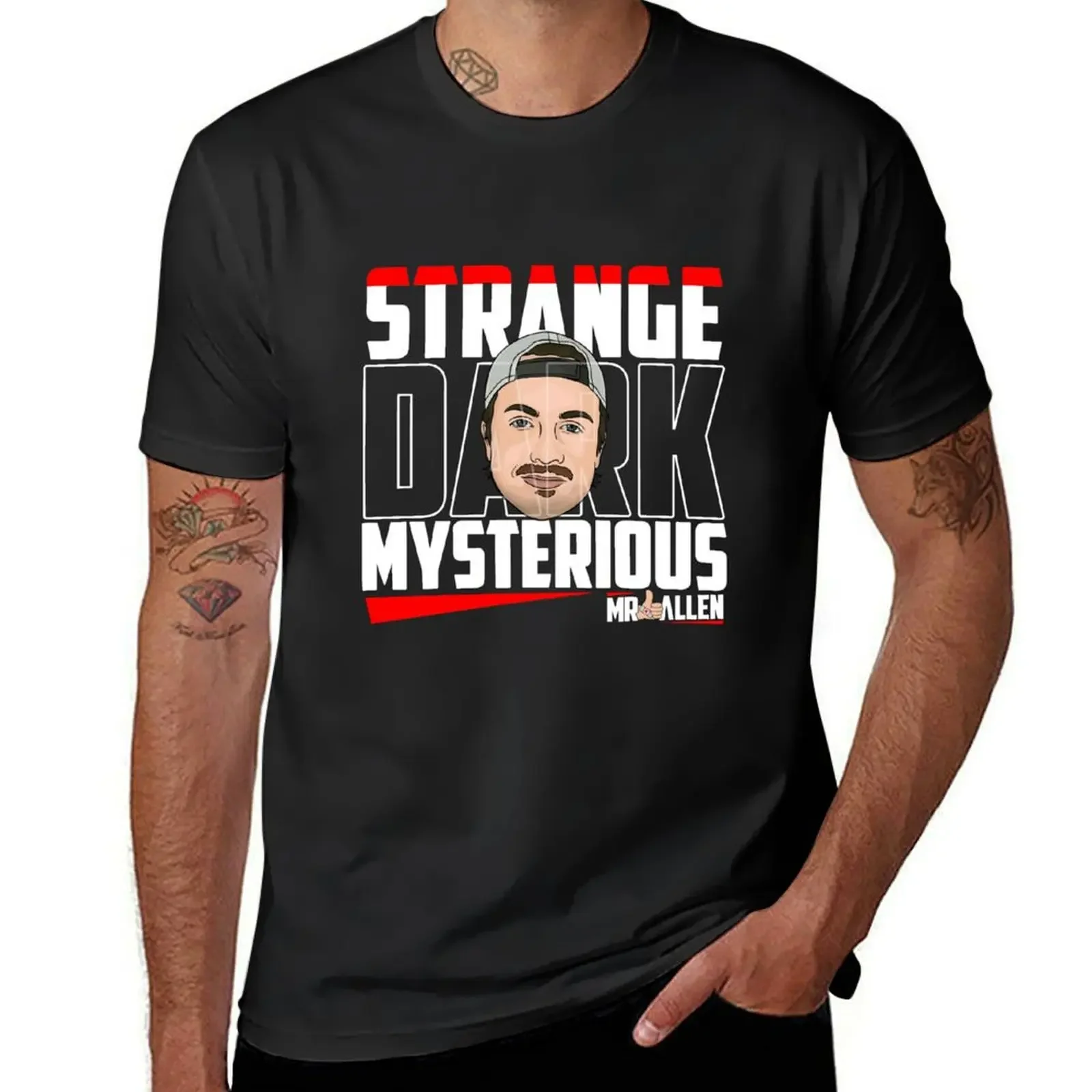 MrBallen Merch Mr Ballen Strange Dark Mysterious T-Shirt quick-drying tees t shirts for men cotton