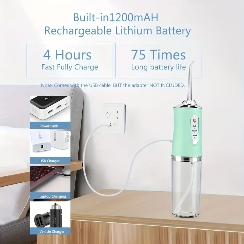 Smart Household  Tooth Rinser, Portable Water Flosser, Orthodontic Special Tooth Cleaning Tool