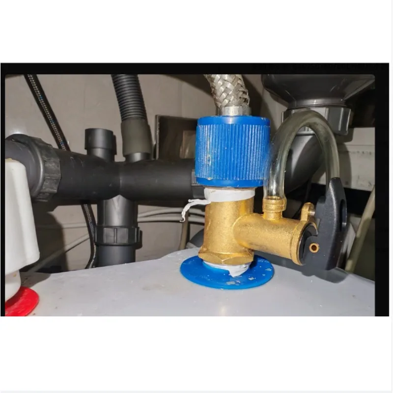 Suitable for 40/50/60/80L Electric Water Heater Air Pressure Relief Valve All Copper Universal 4 Points