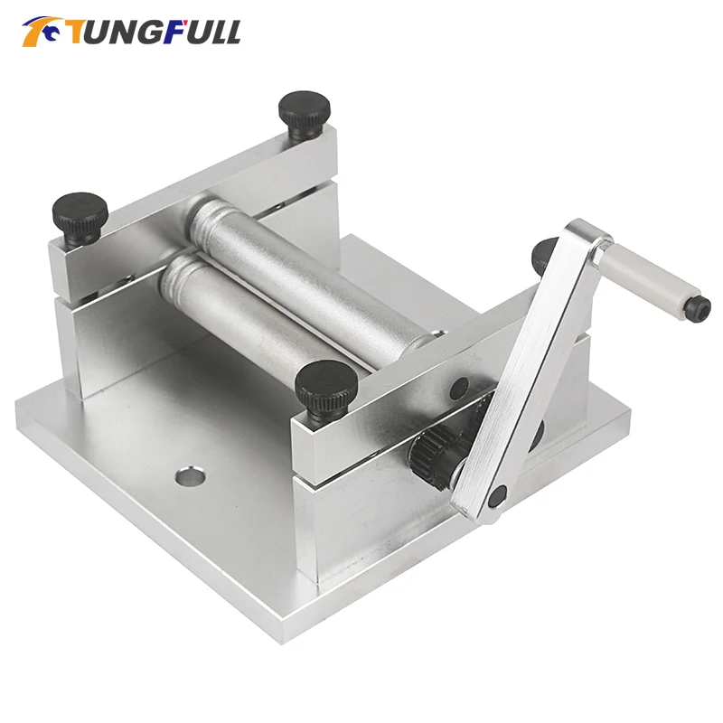 DIY Manual Plate Rolling Machine Soft Metal Tube Bending Machine Household Round Roller Tube Machine Bending Processing Tools