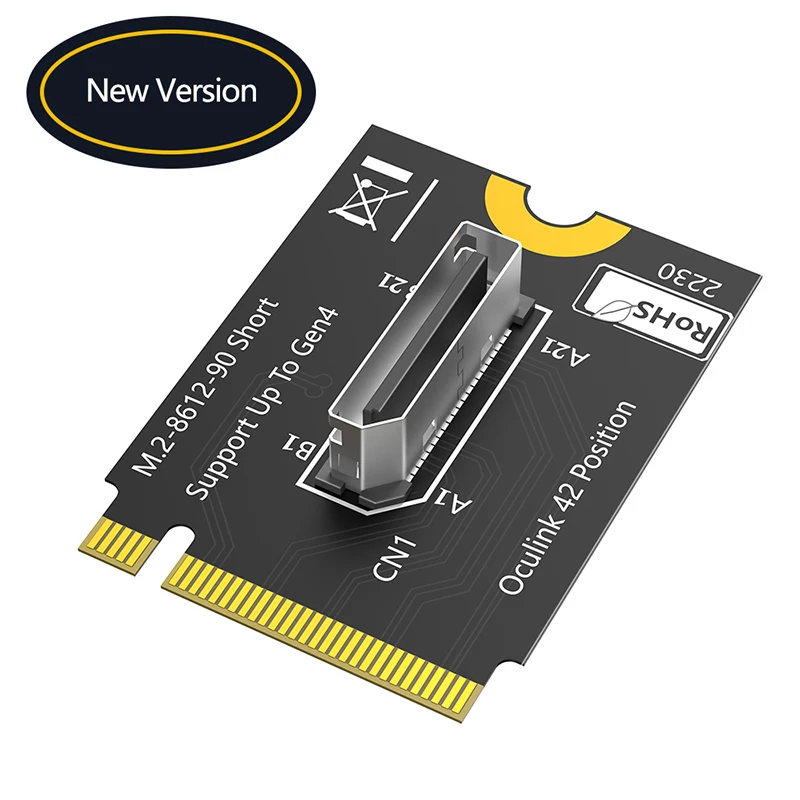 

Переходная карта NVME — SFF8612 NVMe PCIE4.0 X4 — Oculink SFF-8612 4i Плата расширения хост-адаптера для внешней видеокарты U.2 SSD